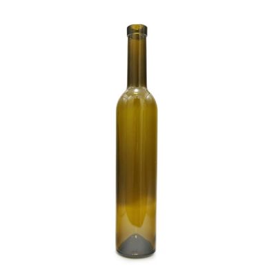 Wholesale high quality green cork cap 500ml wine bottle 