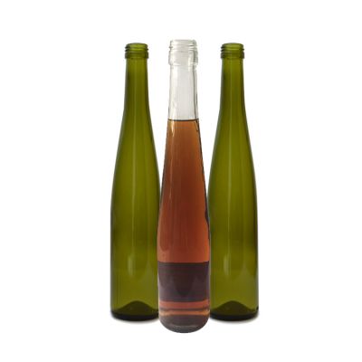 Clear and transparent 375ml glass bottle wine bottle 