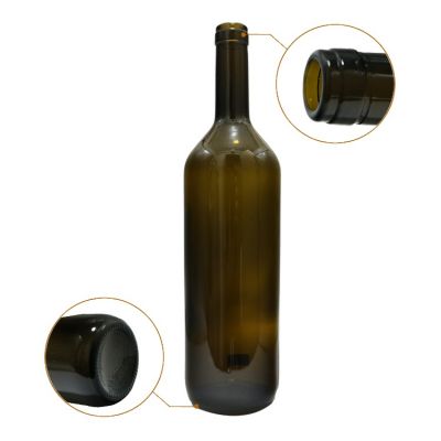 Made in China glass bottles bordeaux corkscrew wine bottle