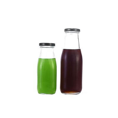 Free sample oem 16oz clear glass juice bottle price 