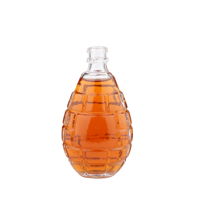 Funny creative miniature unique shaped 140ml wine grenade shaped bottle of spirits 