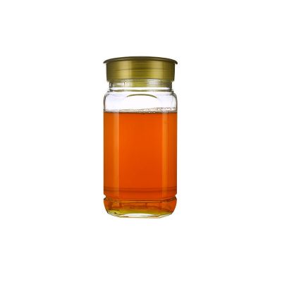 745ml 25oz clear glass french square storage jar for honey 1 kg 