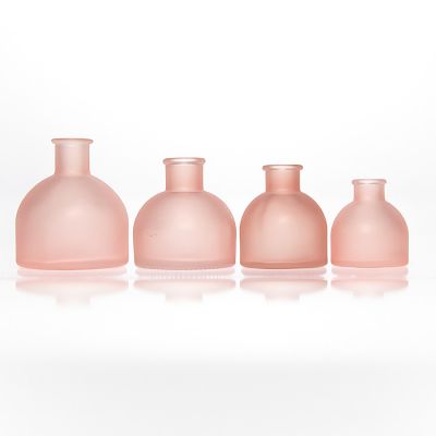 50ml 120ml 120ml 150ml 200ml Lovely Design Empty Bottles Frosted Matte Pink Glass Air Freshener Fragrance Bottles 