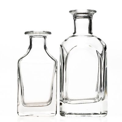 Room Decorative Bottles 150 ml Square Reed Diffuser Glass Bottles Clear Empty Bottle Fragrance 