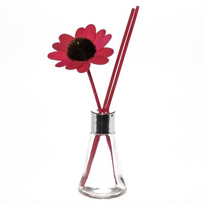 50ml Cone shaped aromatherapy reed diffuser glass bottle diffuser bottle for cosmetic packaging 