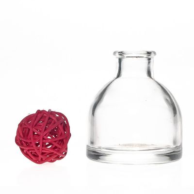 50ml clear room fragrance diffuser bottle with rattan stick / fiber stick / sola flower 