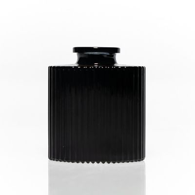 Custom 40ml 100ml 200ml matte black colors painting diffuser Glass bottle 