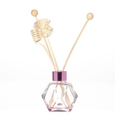 150ml Unique Special Polyhedral Shaped Home Fragrance Diffuser Glass Bottle Wholesale 