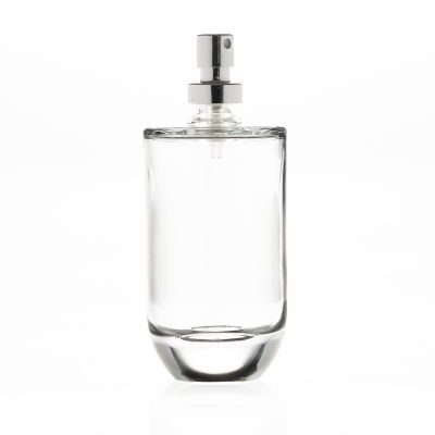80ml empty cosmetic round perfume bottle with gold mist sprayer 