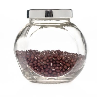 400ml round food glass jar with lid for jam honey sauce