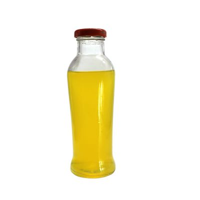 Beverage Industrial Use Empty Glass Juice Bottle Packaging Cold Pressed Juice Glass Bottle With Metal Lid