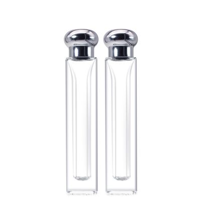 Crystal Spray Pump Perfume Bottle Glass Perfume Spray Bottle With Silver Screw Cover
