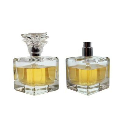 30 ml unique transparent square empty personalized perfume bottle with sprayer