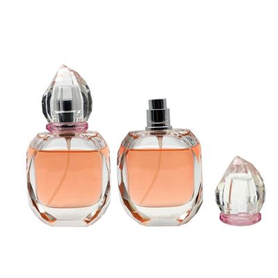 Wholesale New design custom luxury women spray perfume glass bottle 50ml
