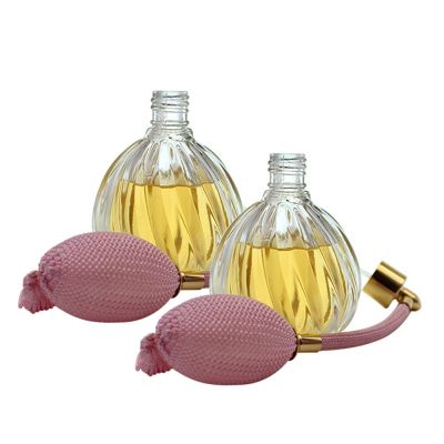 wholesale new design 30ml sample custom glass perfume bottles with bulb atomizer