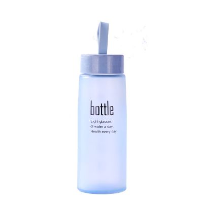 High quality souvenir gift water bottle 16oz frosted glass water bottle 