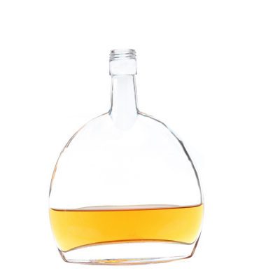 Manufacturer Custom Clear Round Glass Wine liquor Bottle 500Ml