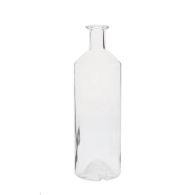 Wholesale OEM empty round clear vodka bottle 700ml glass for sale 