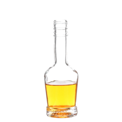 200ml Medium small fancy glass whisky bottle glass liquor bottle