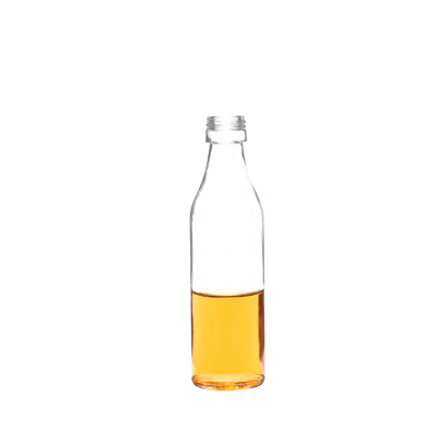 80ml Small glass round liquor bottle with aluminum cap