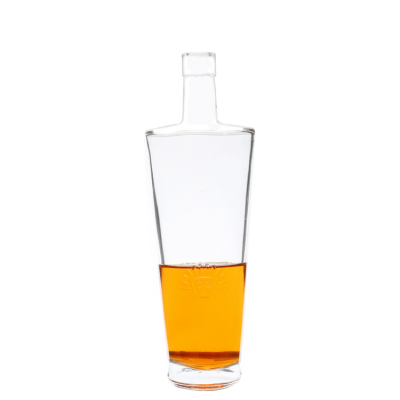 Hot transparent 700ml vodka whisky glass liquor bottle