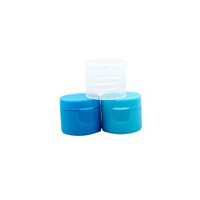 Smooth/Ribbed Type 20 Plastic Lid Flip Top Cosmetic Shampoo Cap With Pp Material