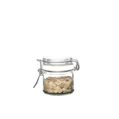 100ml Glass Storage jar with glass cover for food
