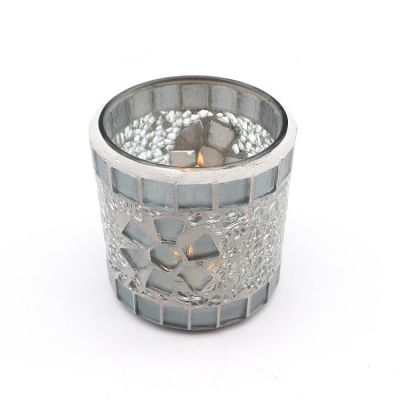 Exquisite Mosaic Glass Votive Tealight Candle Holder