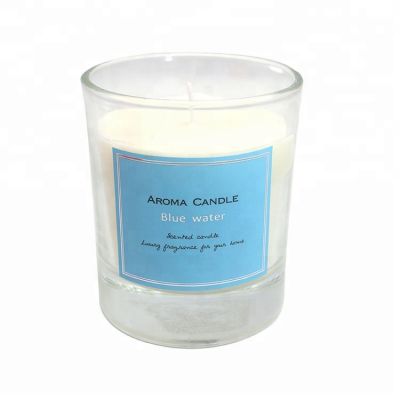 8oz high quality glass soy wax scented candle holder 