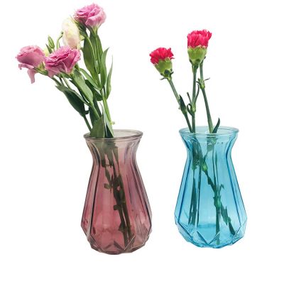 HOT SALE Nordic style transparent crystal glass vase beautiful glass vase