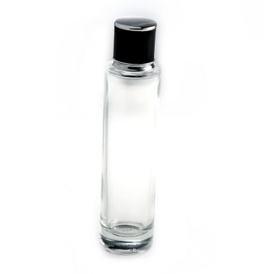 2019 New Popular 109ml Cosmetic Clear Round Glass Perfume Bottle With Spray