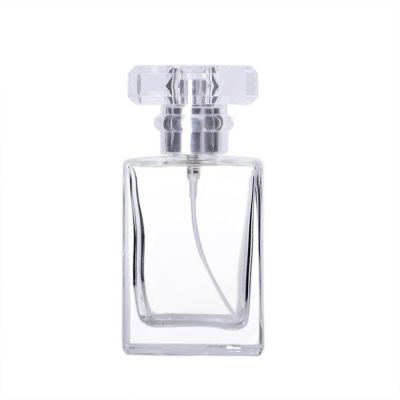 30ml transparent empty refillable perfume spray bottle