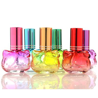 Unique Mini Colorful Fancy Attar Cat Perfume Bottle Shape 10 ML Kids Perfume Bottles