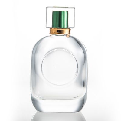 Clear Luxury Oval Shape Glass Perfume 95ml Bottle For Mini Glass Spray Bottle
