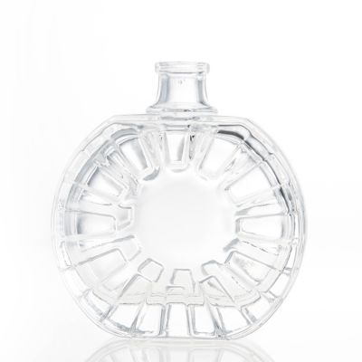 55ml Oval Shape Clear Glass Perfume Bottle Refillable Pump Atomizer Bottle with Sprayer and Clear Caps