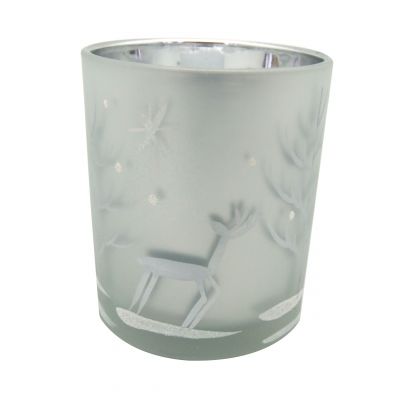 5.5oz votive and tea light candles glass holders for Christmas decoration