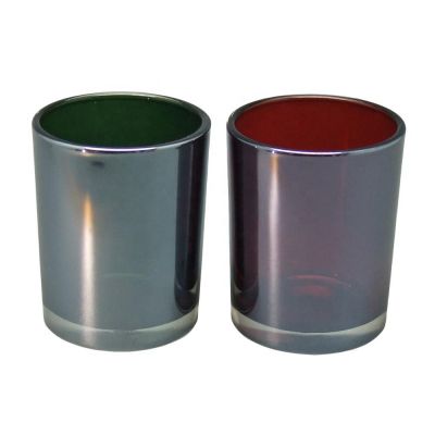 2oz colored candle glass jars for glass candle holders votive lustre iridescent 