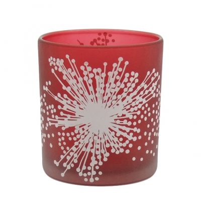 luxury unique red centerpiece 5.6oz candle holders decoration for wholesale glasswares tablewares container vessels wax