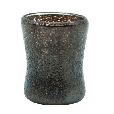 medium size stacked stone candle jars top rated brown high quality glass candle holders