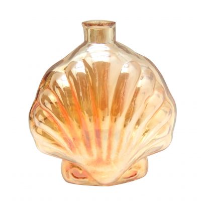 10oz sea shell shaped aromatherapy bottle reed diffuser glass bottle with rattan sticks
