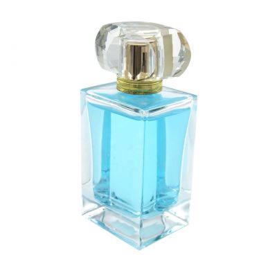 square glass perfume bottle 75ml perfume glass bottle square scent bottle 