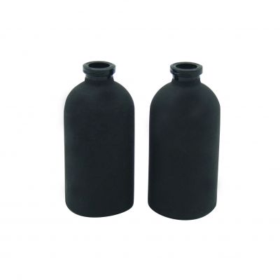 30ml matte black glass bottles vials 1 oz black frosted glass dropper bottle manufacturers