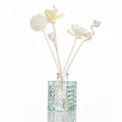 100ml Rectangle Reed Diffuser Glass Bottle With Glass Ball Plug 