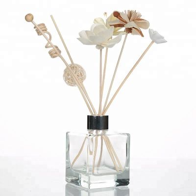 Custom Made Crystal Square Aroma Glass 200ml Diffuser Bottle 