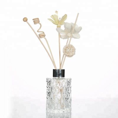 150ml Hot Selling Diffuser Glass Bottle With Ripple Engraving 
