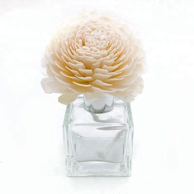 Commonly Square Frosted Aroma Diffuser Glass Bottle With Screw Cap 