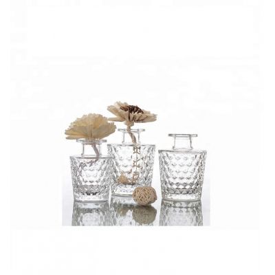 Clear Honeycomb Reed Diffuser Perfume Glass Bottle