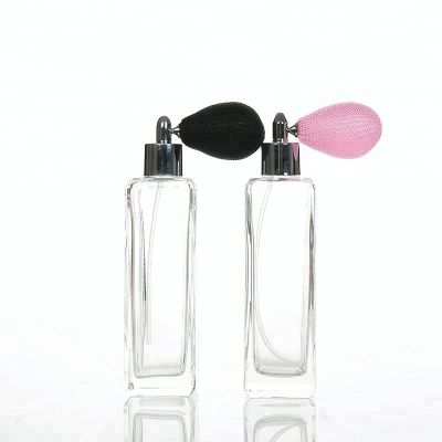 120ml Clear Rectangle Airbag Glass Perfume Bottle 