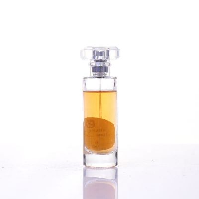Manufacturer Perfume Bottles 30ml Cylinder Crystal Perfume Glass Bottle with Pump Spray 