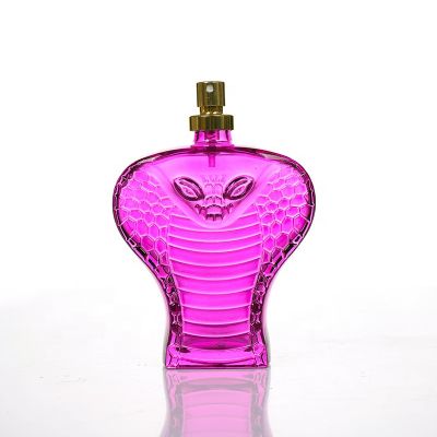 New Design 100ml Snake Shape Aroma Perfume Glass Bottle 